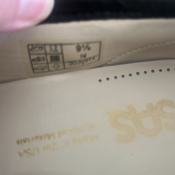 SAS Black Leather snake print Loafers Comfortable Flats - Picture 2 of 8